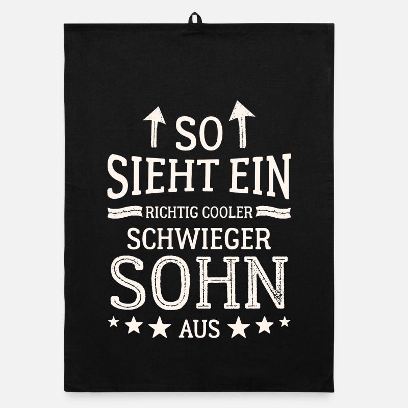 So sieht ein richtig cooler Schwiegersohn aus Organic Geschirrtuch