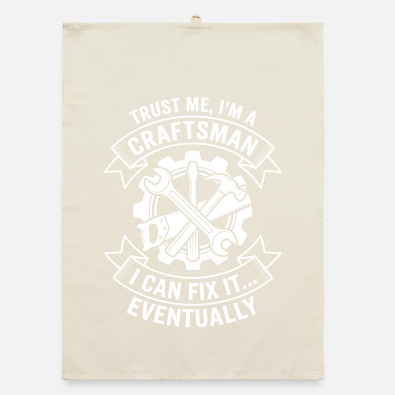 Vertrau mir, ich bin Handwerker Organic Geschirrtuch