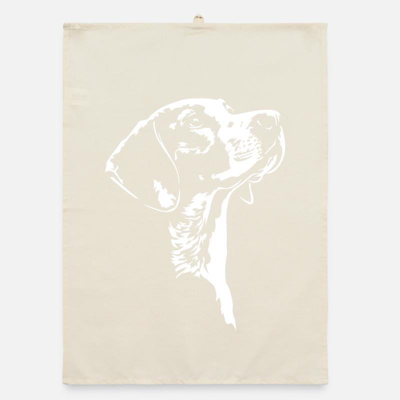 Chien de chasse en silhouette de Foxhound anglais Torchon bio
