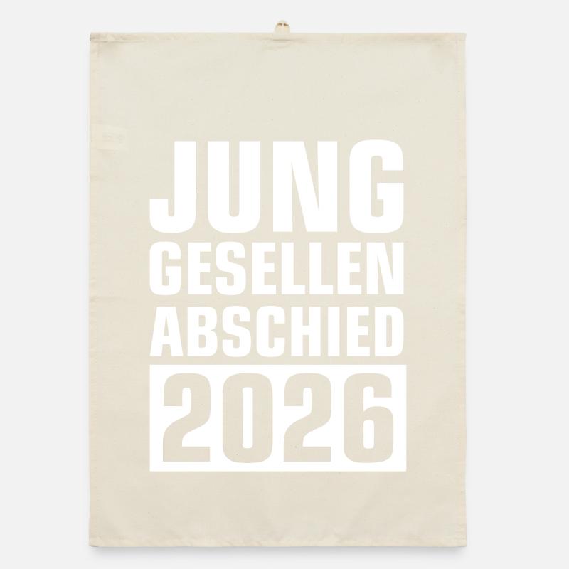 Junggesellenabschied 2026 Organic Geschirrtuch