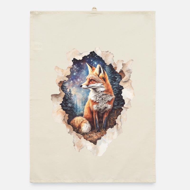 Fuchs Sternenhimmel Organic Geschirrtuch
