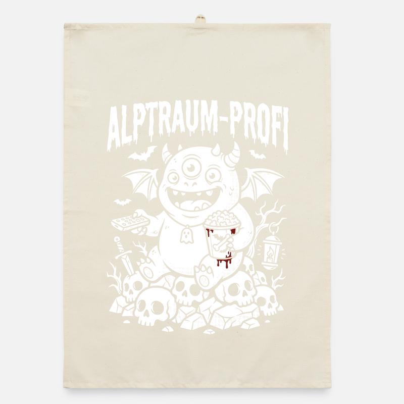 Minimalist Blood Drop Horror Design Organic dish towel