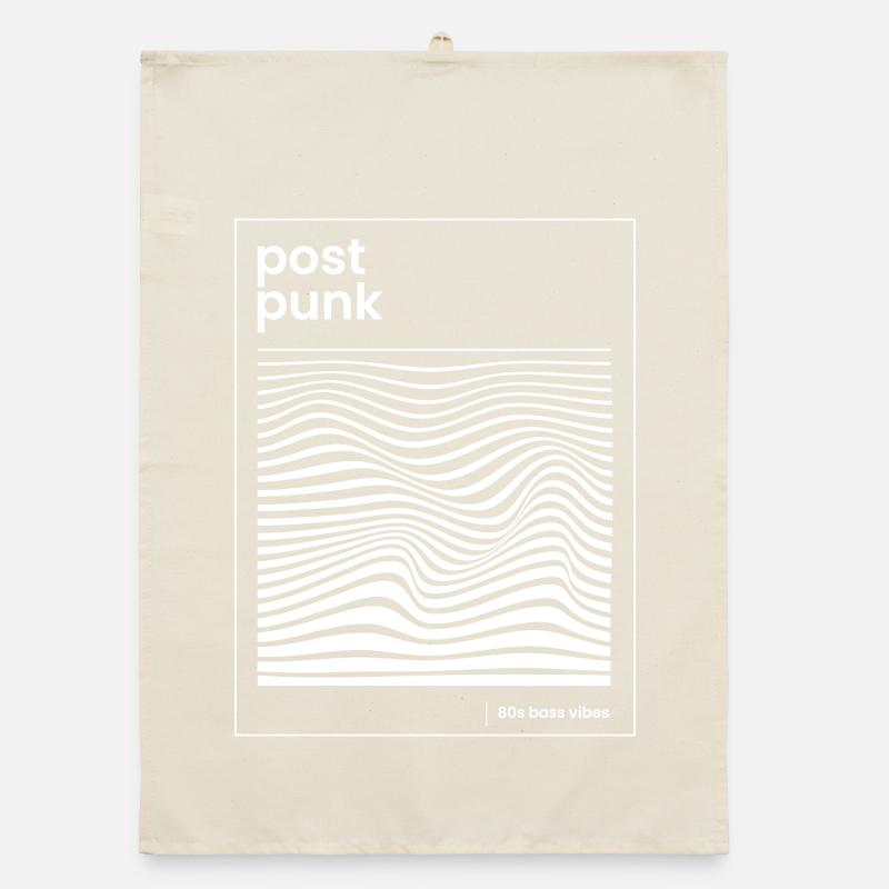 Affiche de motifs post-punk wave Torchon bio