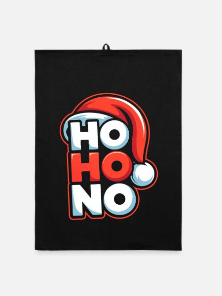 Ho Ho No Design - Organic dish towel - black - Front