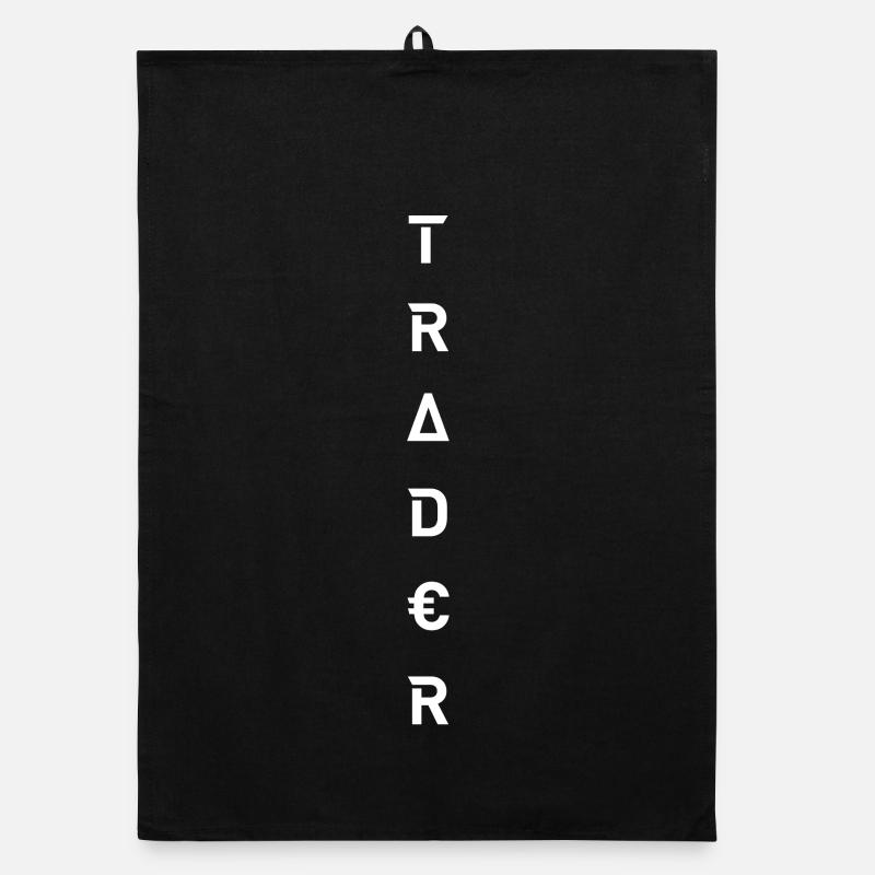Trader | Börse Aktien Forex - Organic Geschirrtuch - Schwarz
