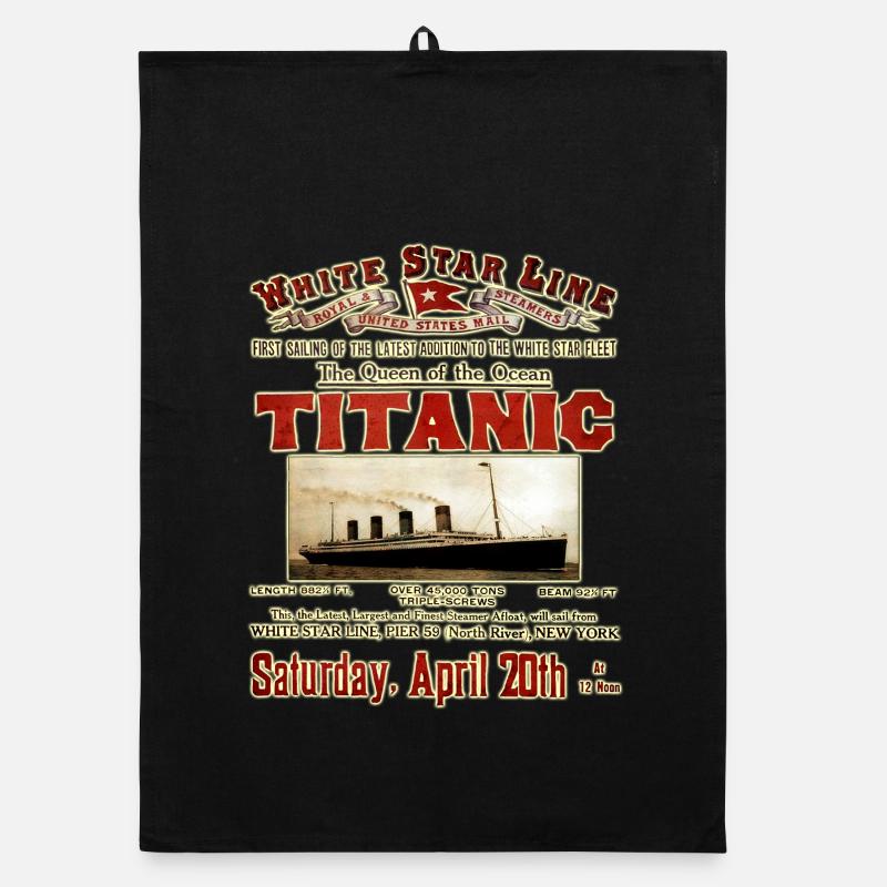 TITANIC VINTAGE CREATION Louis RUNEMBERG © Adagp Organic dish towel