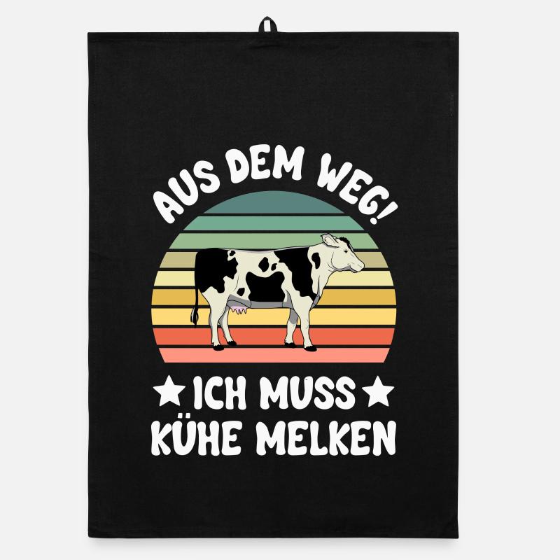 Kuh Kühe Organic Geschirrtuch