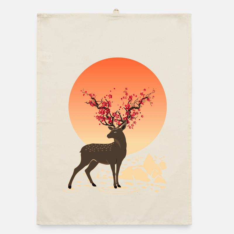 Hirschgeist | Schützen Sie Sika Hirsche Organic Geschirrtuch