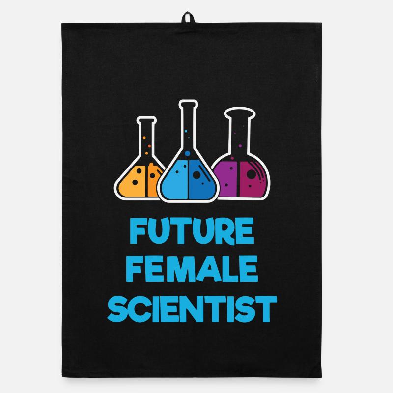 Future Female Scientist Organic dish towel