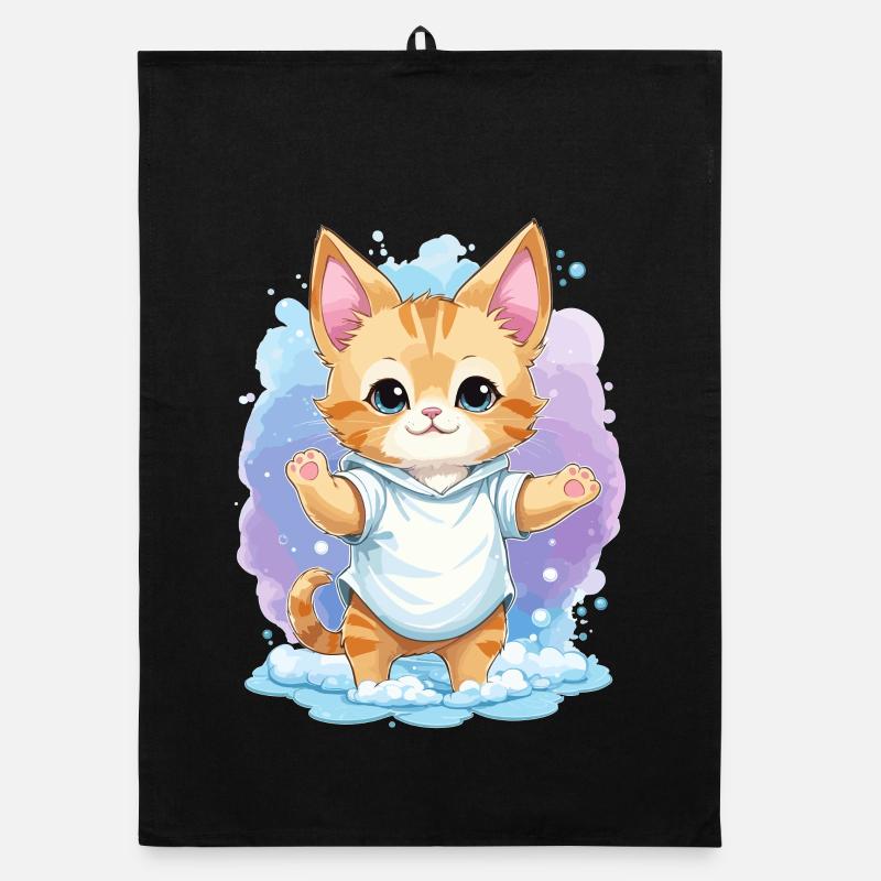 Mignon bébé chat Torchon bio