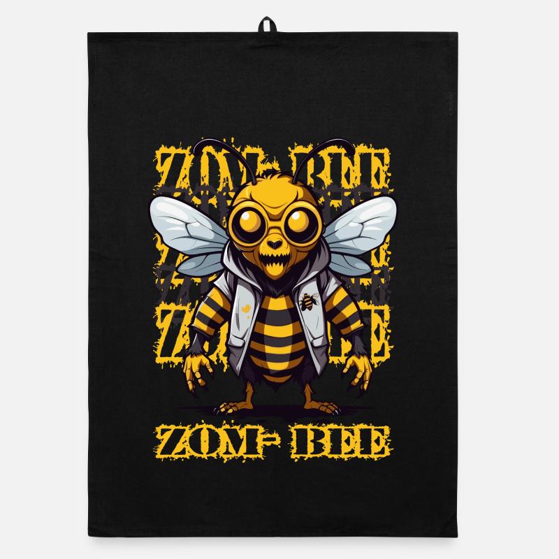 Zombie Biene Organic Geschirrtuch