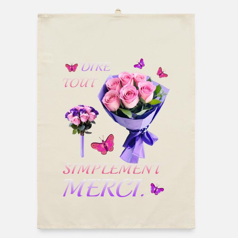 Dites simplement merci. Torchon bio