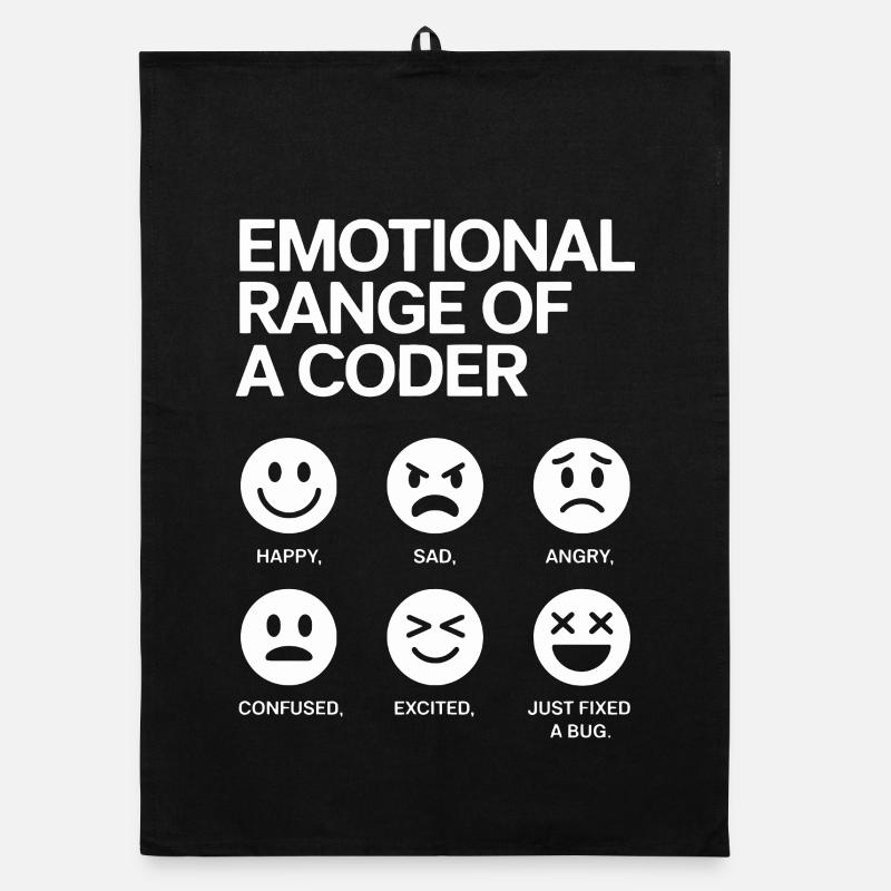 Emotionale Bandbreite eines Programmierers Organic Geschirrtuch