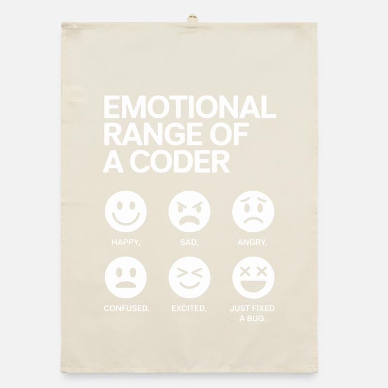 Emotionale Bandbreite eines Programmierers Organic Geschirrtuch