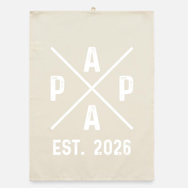 Papa Est. 2026 Organic Geschirrtuch