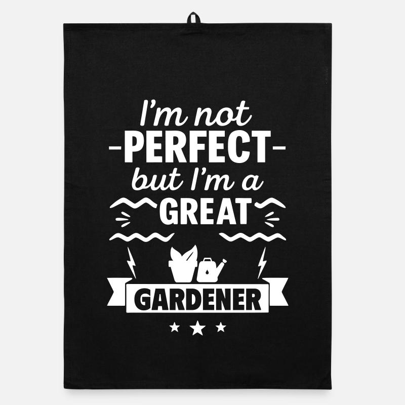 Ich bin nicht perfekt, aber ich bin ein großartiger Gärtner Organic Geschirrtuch