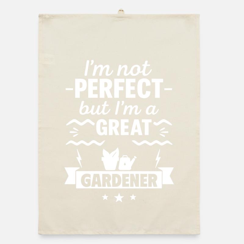 Ich bin nicht perfekt, aber ich bin ein großartiger Gärtner Organic Geschirrtuch