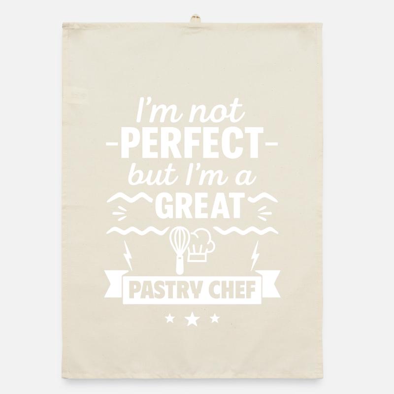 Ich bin nicht perfekt, aber ich bin ein großartiger Konditor Organic Geschirrtuch
