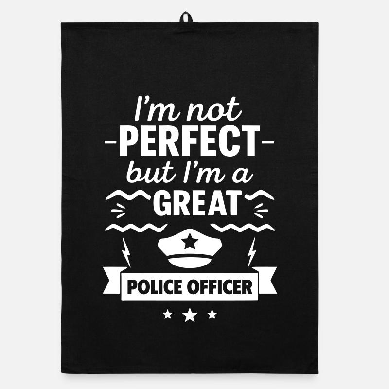 Ich bin nicht perfekt, aber ich bin ein großartiger Polizist Organic Geschirrtuch