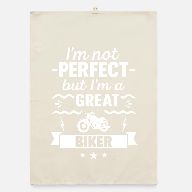 Ich bin nicht perfekt, aber ich bin ein großartiger Biker Organic Geschirrtuch