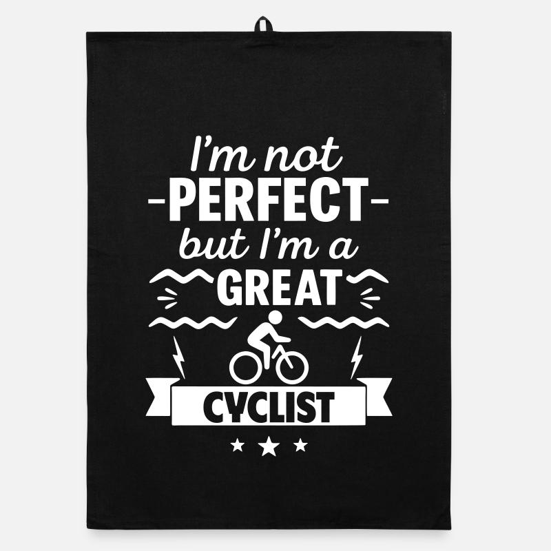 Ich bin nicht perfekt, aber ich bin ein großartiger Radfahrer Organic Geschirrtuch