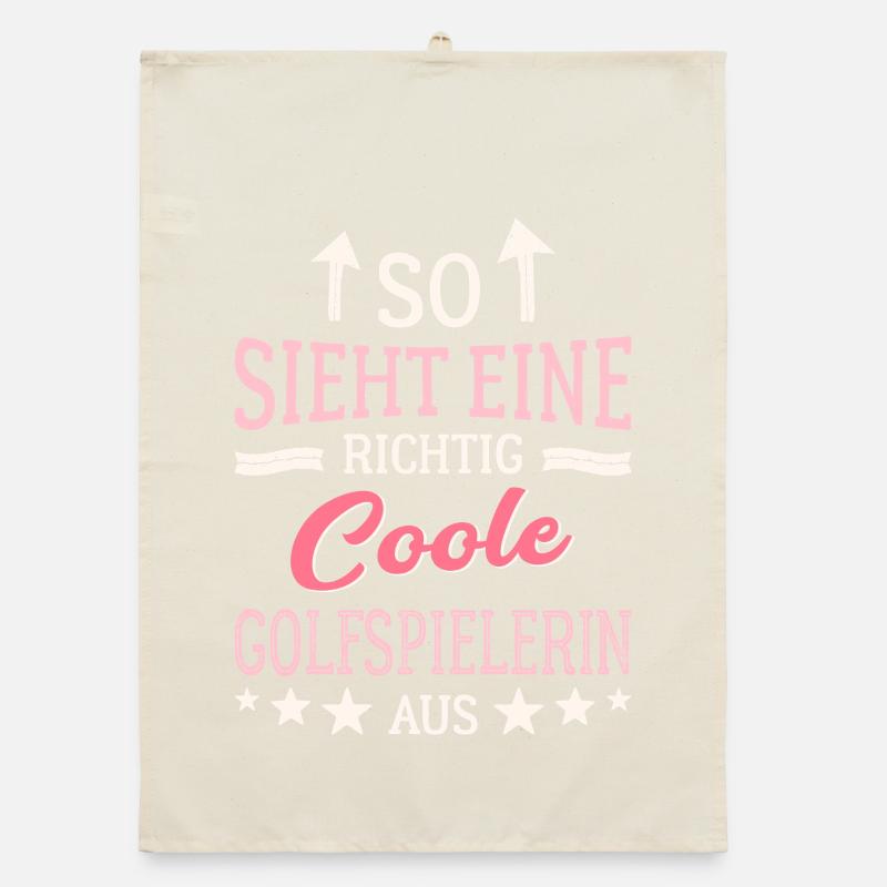 This is what a really cool golfer looks like Organic dish towel