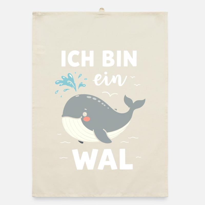 Whale Sea Creature Underwater Costume Carnival Fish Organic dish towel