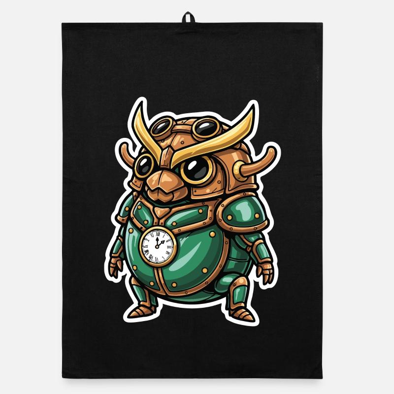 Uhrmacher Scarab Steampunk Emerald Armor Organic Geschirrtuch