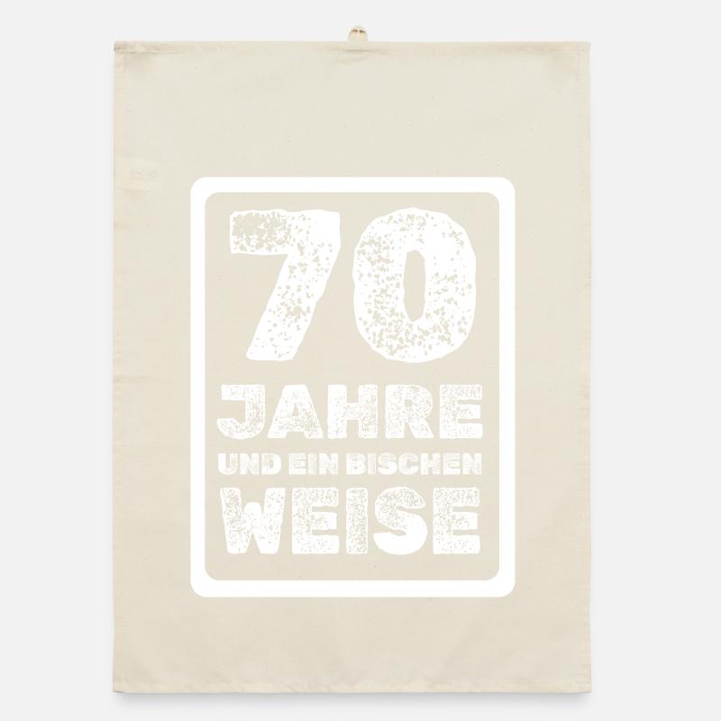 Spruch 70 Organic Geschirrtuch
