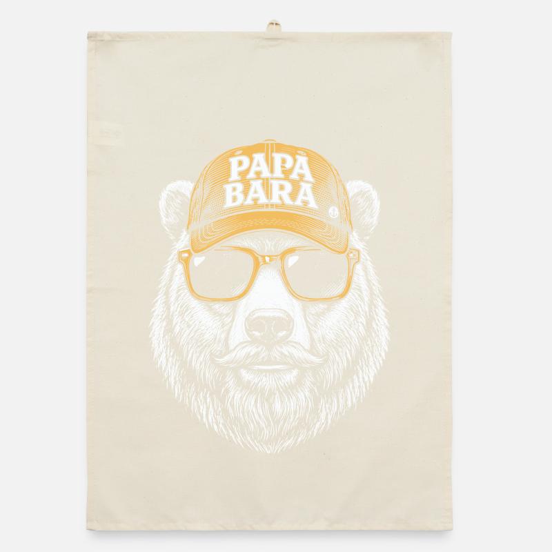Papa Bara Hipster Cap Organic Geschirrtuch