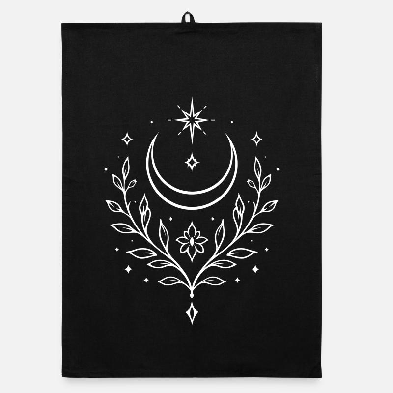 Lune du solstice d’été – Symbole mystique pour Litha Torchon bio