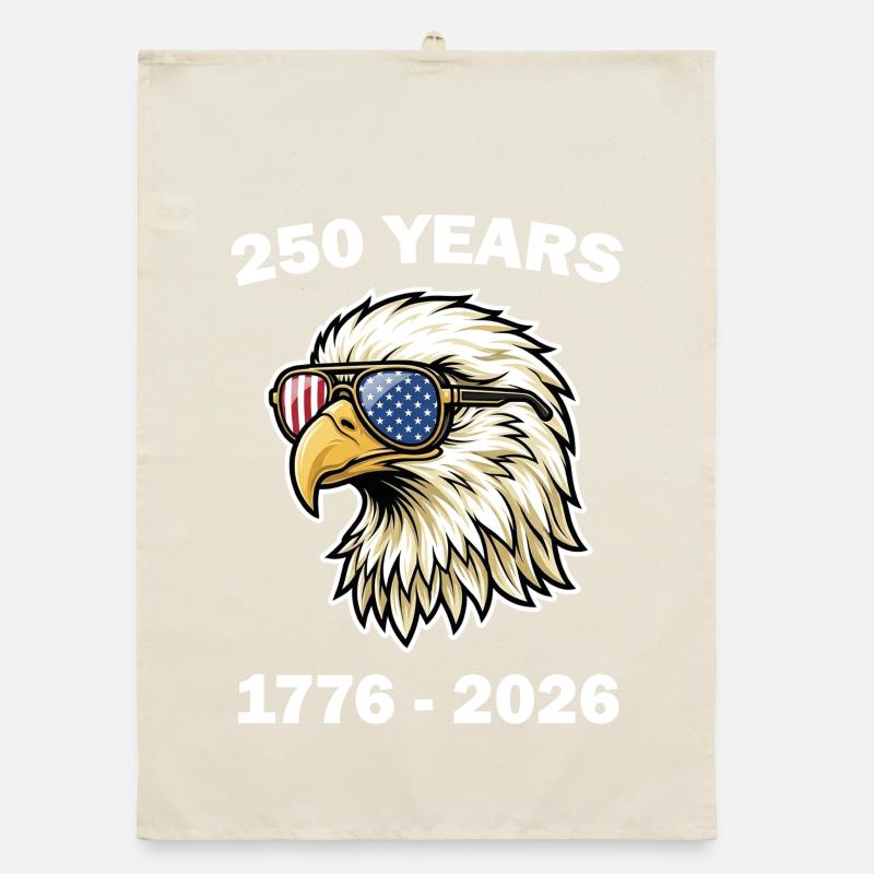 American Eagle 250-jähriges Jubiläum Organic Geschirrtuch