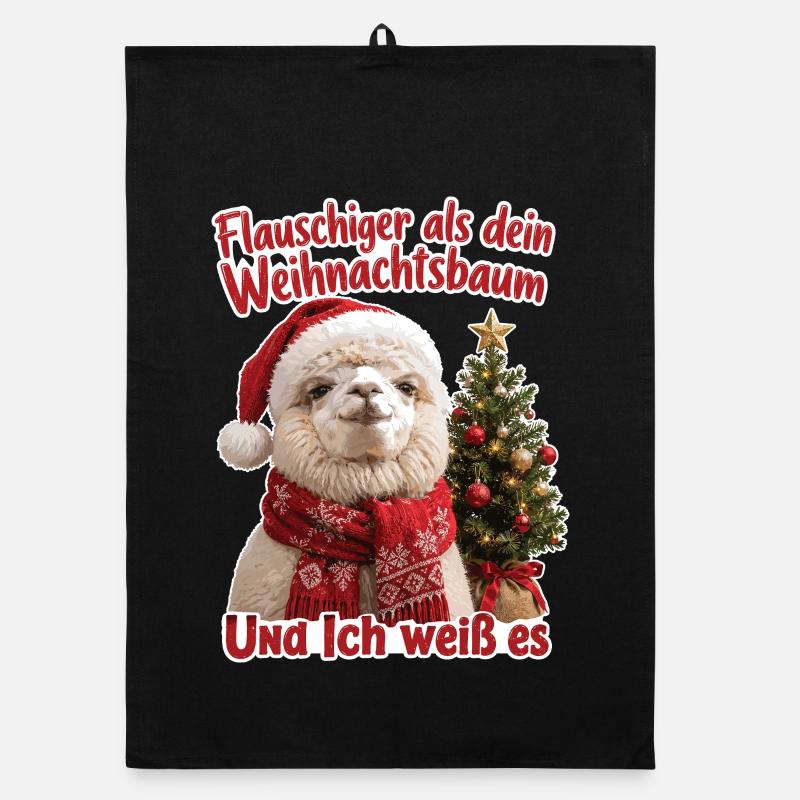 Flauschiger als dein Weihnachtsbaum Organic Geschirrtuch