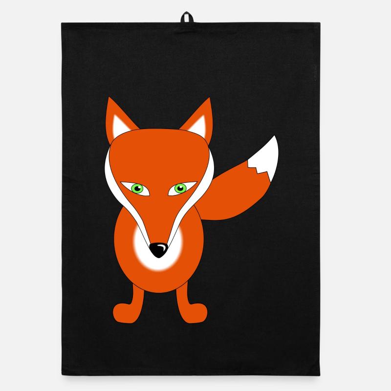 fuchs tier lustig Organic Geschirrtuch