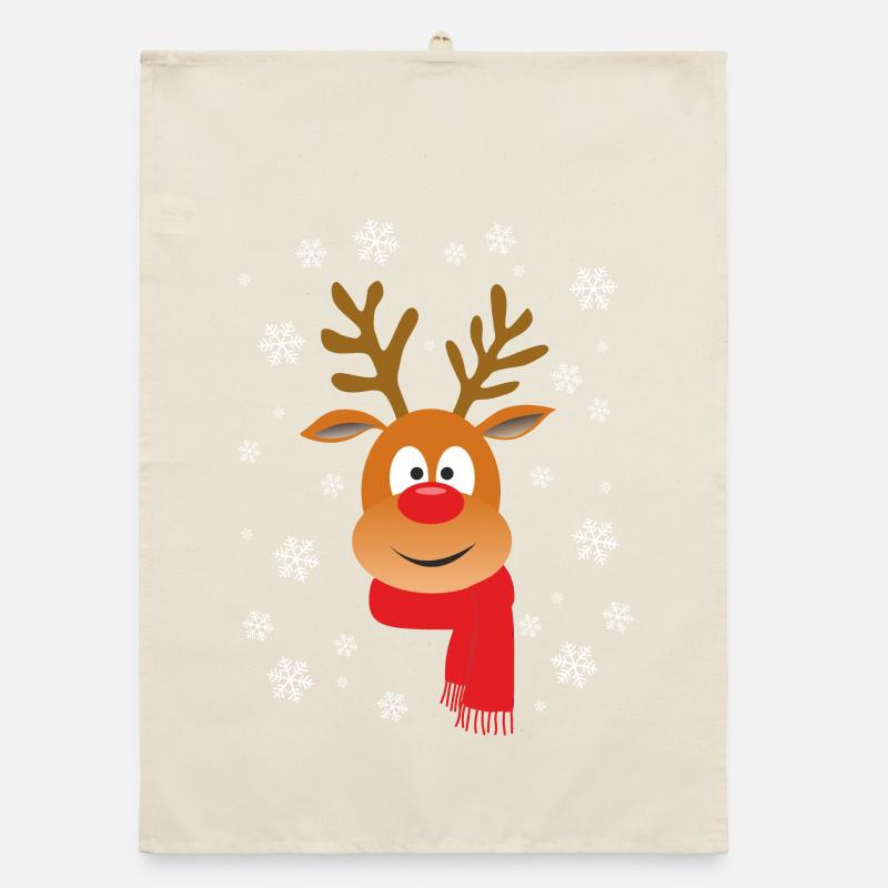 WEIHNACHTSRINDER Organic Geschirrtuch