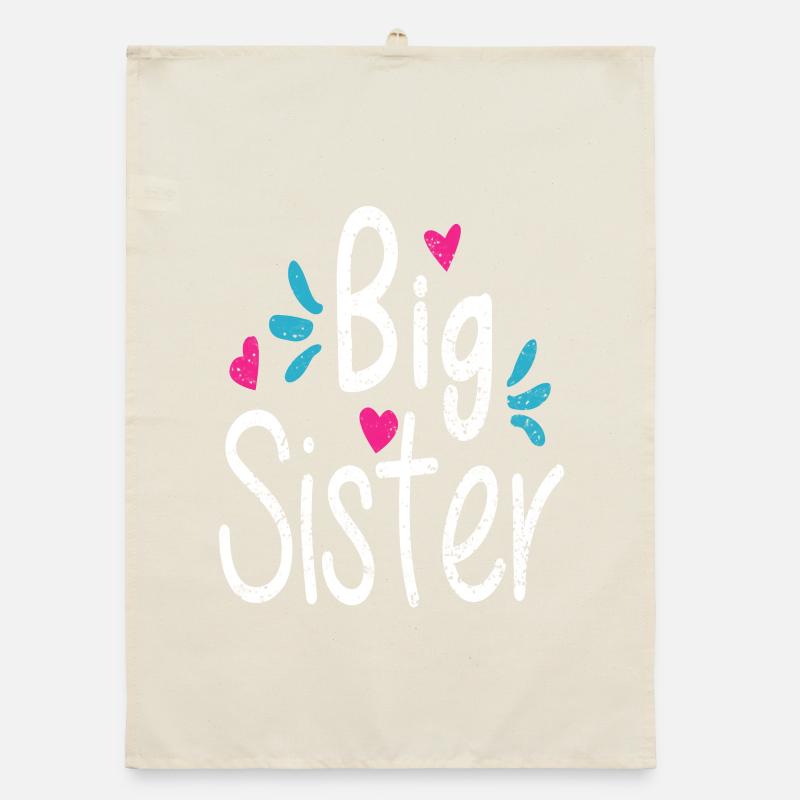 BIG SISTER, die große Schwester Organic Geschirrtuch