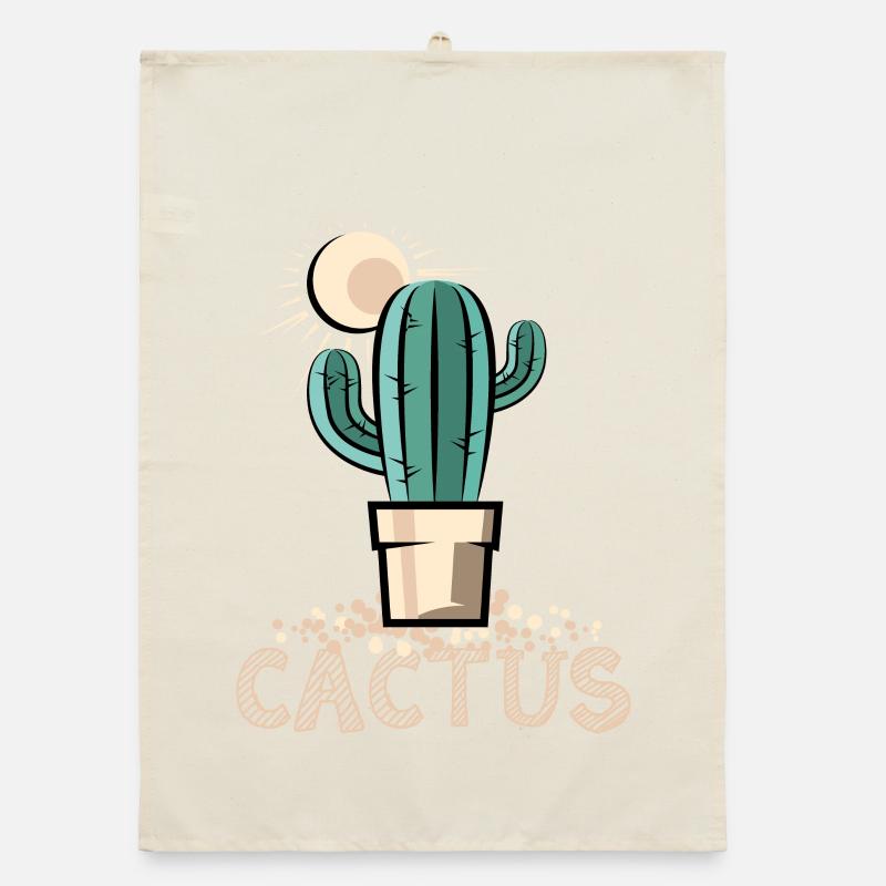 cactus cactus cactus symbol sun desert sand Organic dish towel