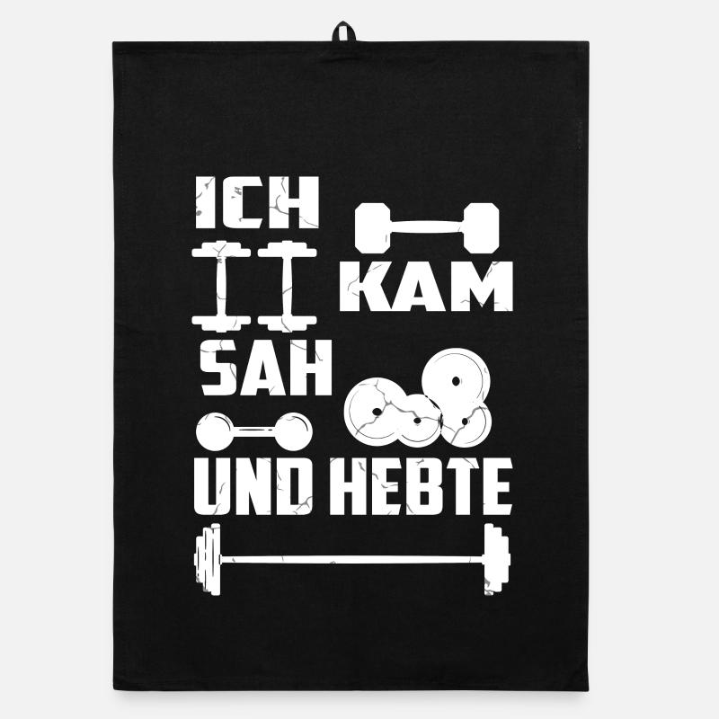 Ich kam sah und Hebte Organic Geschirrtuch