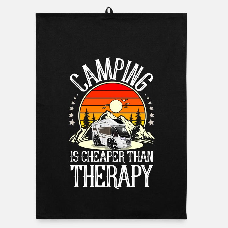 Camping Campen Camper Torchon bio