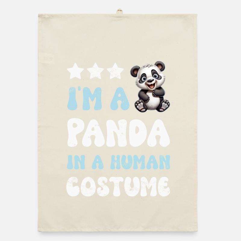 Panda Pandabär Organic Geschirrtuch