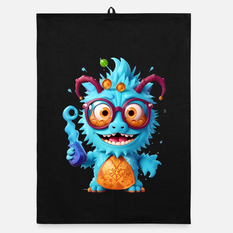 Professor Monster Organic dish towel
