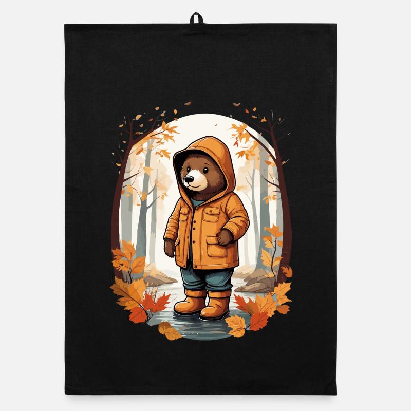 Cute Bear Organic dish towel