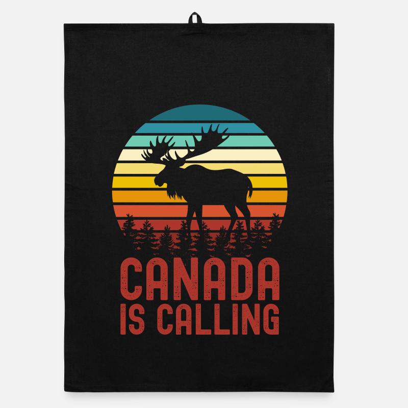 Canada moose Organic dish towel