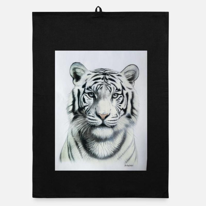 Tigre blanc - Tigre Weisser Torchon bio