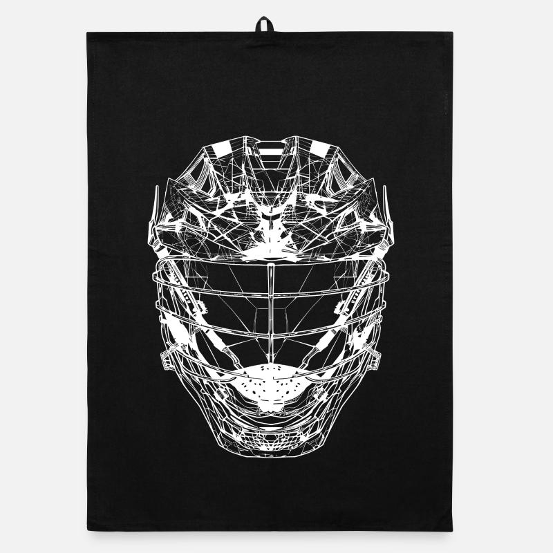 Casque de crosse Line Art Torchon bio