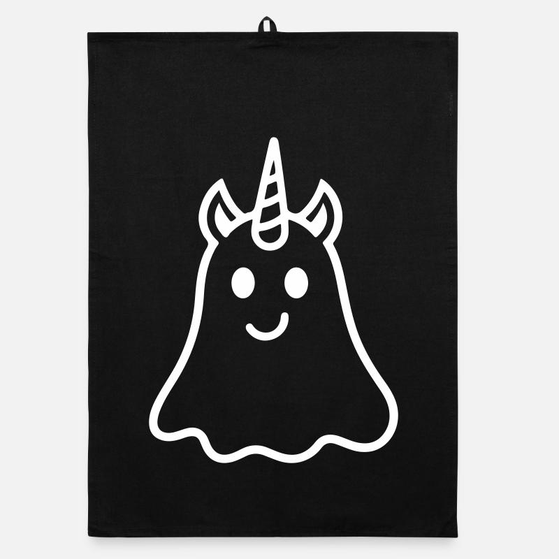 Unicorn Ghost Organic Geschirrtuch
