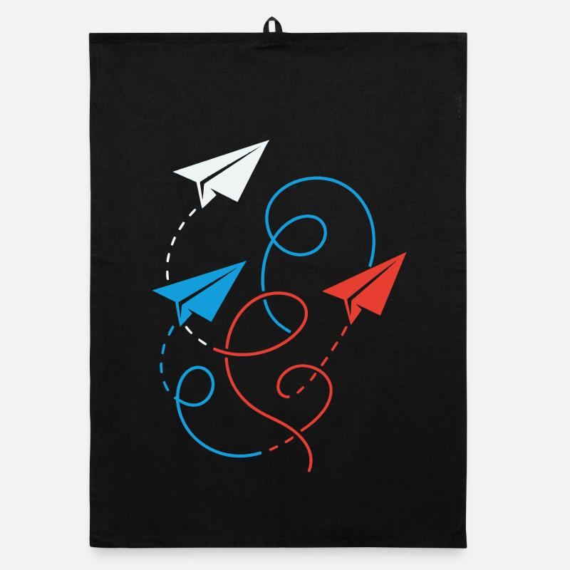 paper airplane Organic dish towel