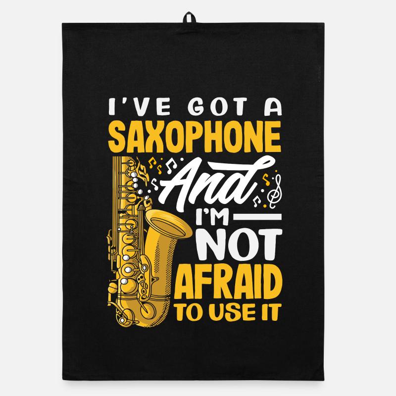 Saxofon Organic Geschirrtuch