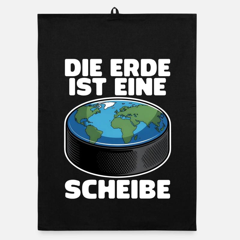 Eishockey Puck Scheibe Eishockeyteam Organic Geschirrtuch