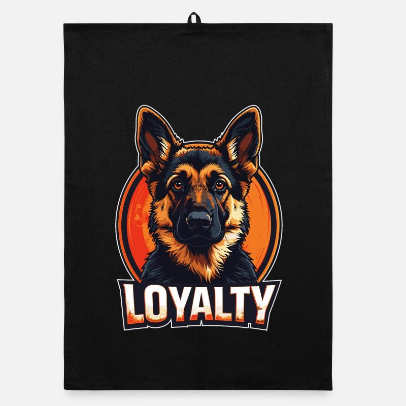 Loyalty – German Shepherd Design Organic dish towel